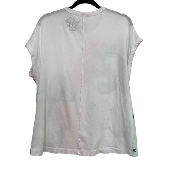 Chaser White 100% Cotton Cactus Flower Plant T-Shirt Top Women's Size L - Picture 3 of 7